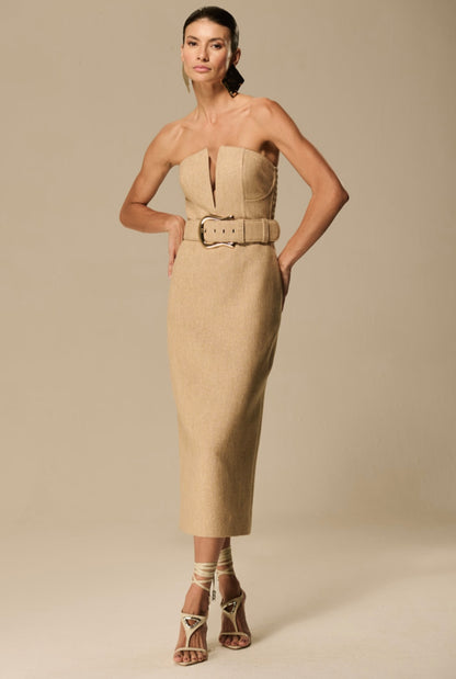 Caos - Caos - Linen Lurex Dress