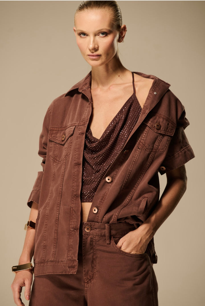 Caos - Jaqueta Oversized de Sarja