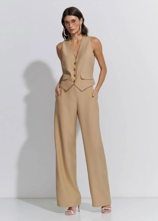 Lore - Visco Linen Vest and Pants Set