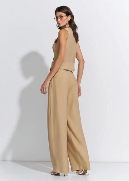 Lore - Visco Linen Vest and Pants Set