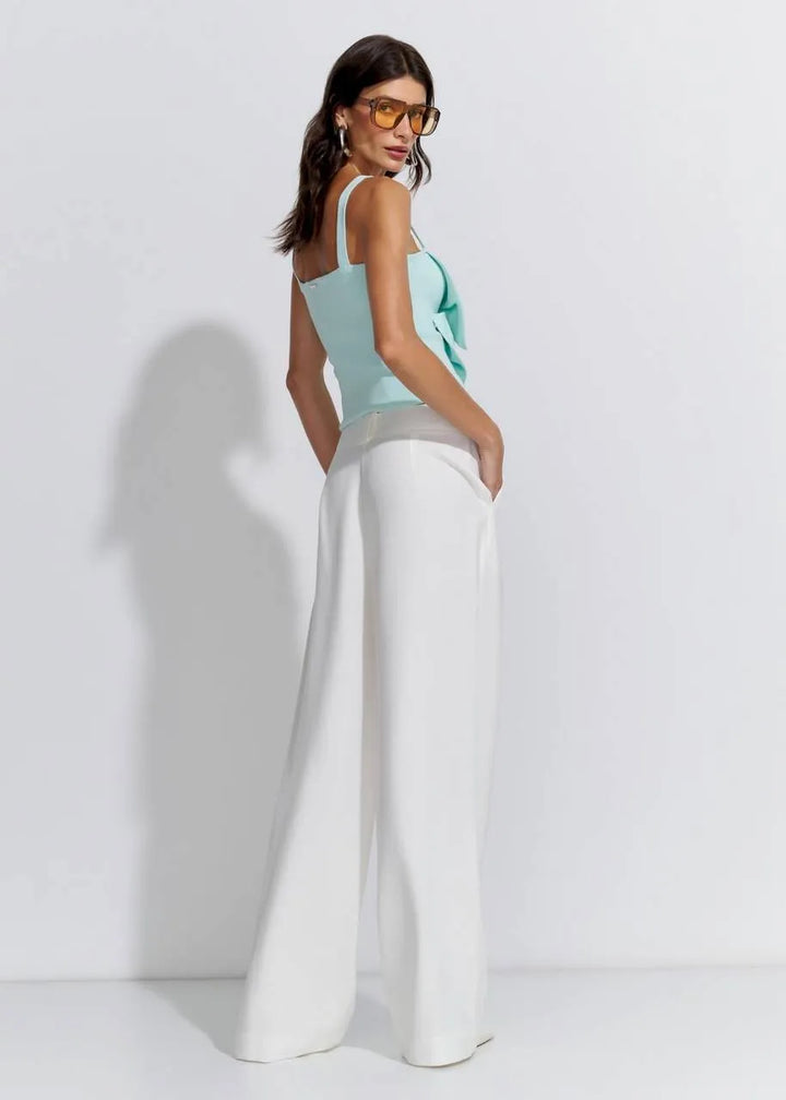 Lore - Wide Leg Visco Twill Pants