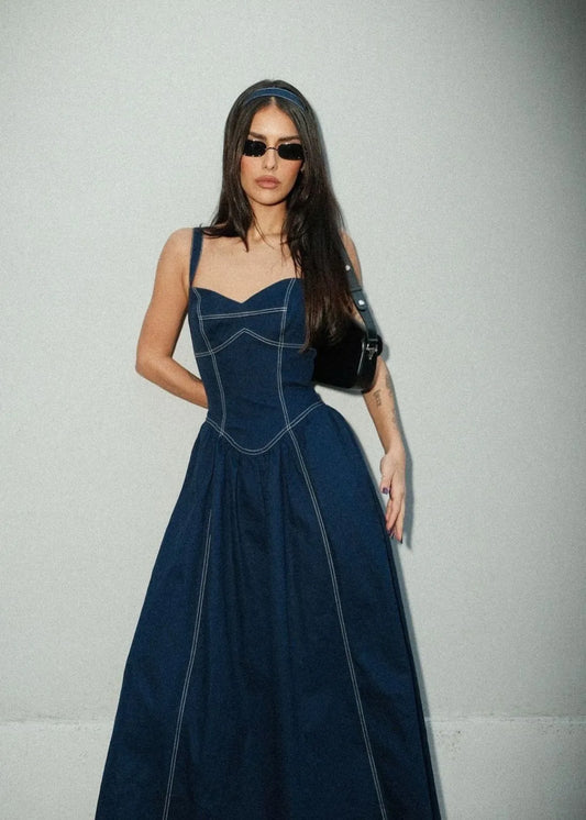 Lore - Heavy Twill Corset Maxi Dress