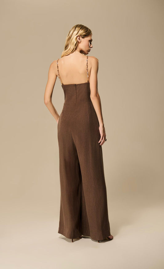 Caos - Triangle Chain Strap Jumpsuit