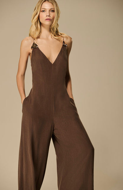 Caos - Triangle Chain Strap Jumpsuit