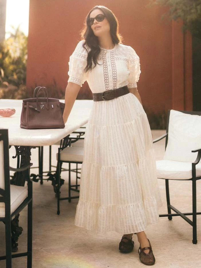Luzia Fazzolli - Vestido Compose de Chiffon