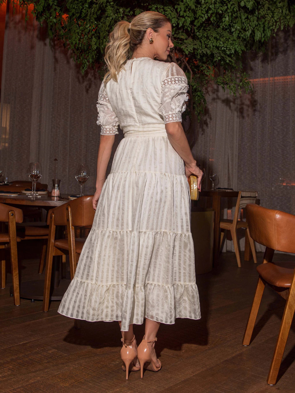 Luzia Fazzolli - Vestido Compose de Chiffon