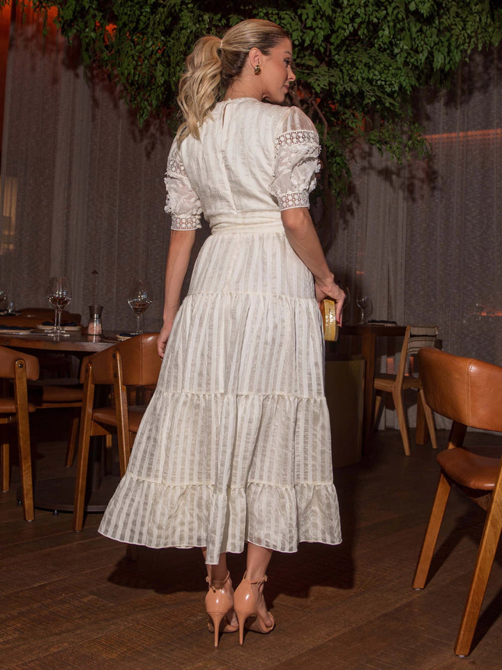 Luzia Fazzolli - Vestido Compose de Chiffon