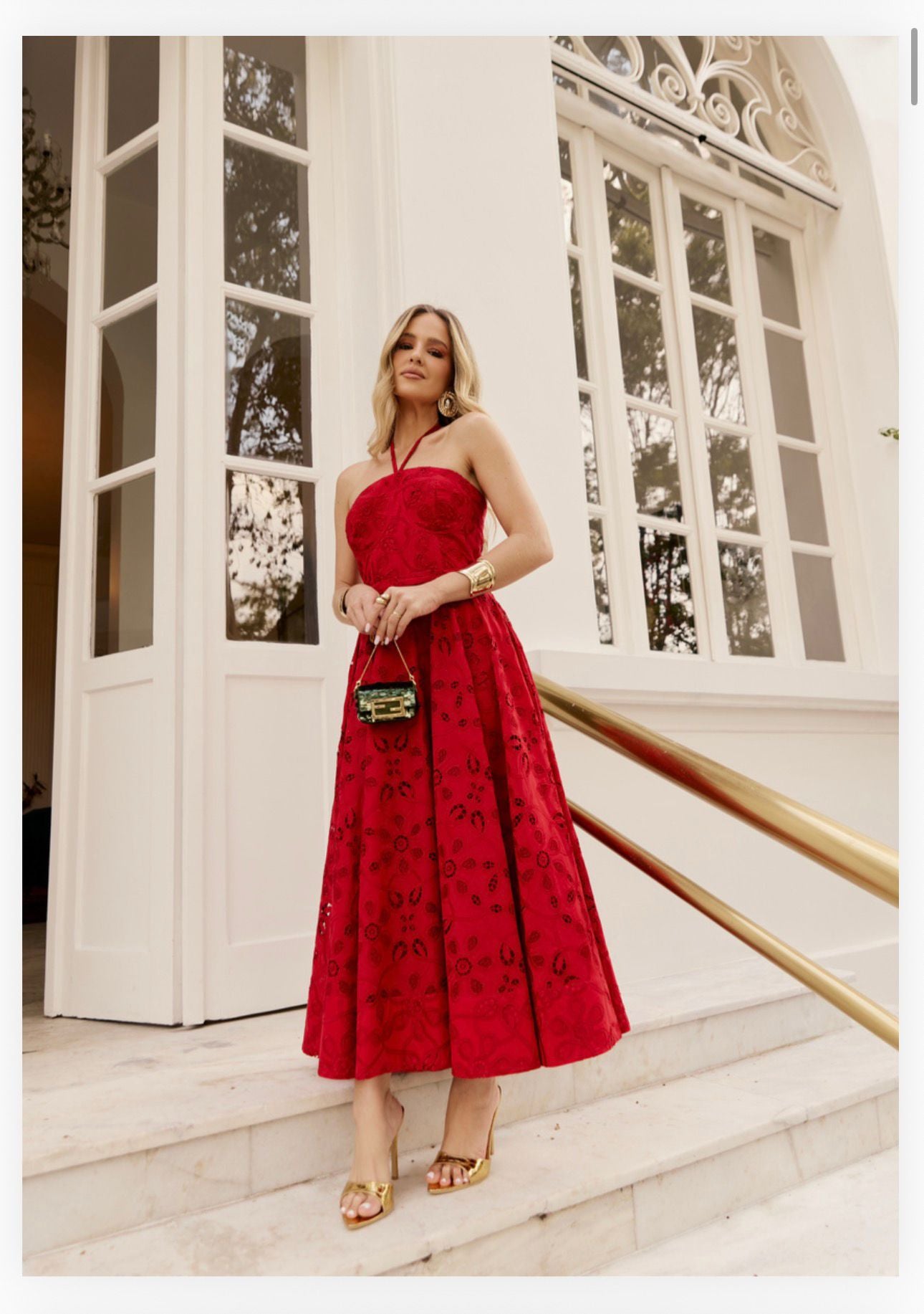 Closet Deluxe - Midi Dress with High Neck