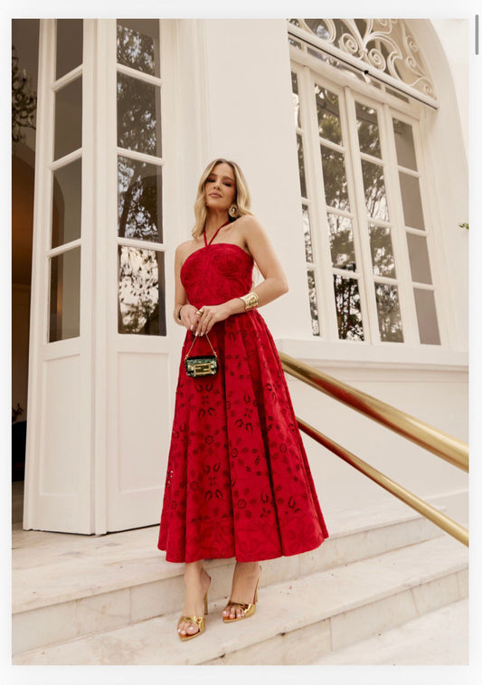 Closet Deluxe - Midi Dress with High Neck