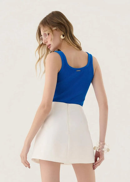 Lore - Knitted Blouse with Straps/Buttons