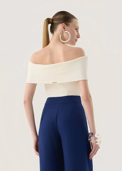 Lore - Off-the-shoulder knit blouse