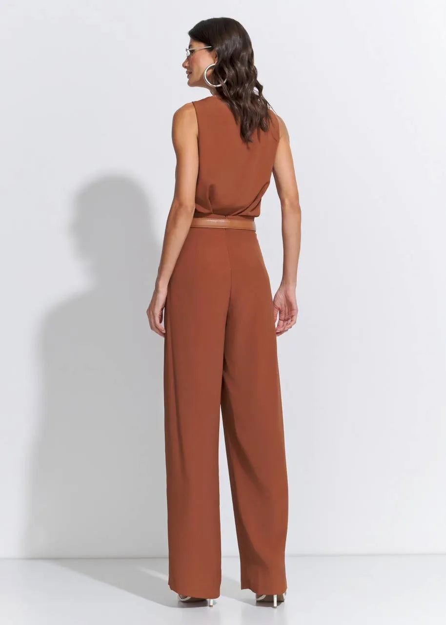 Lore - Crepe Strap Detail Blouse Set