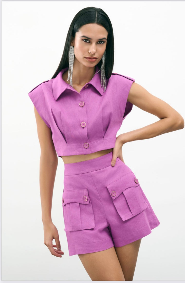 Lore - Conjunto de Shorts e Cropped