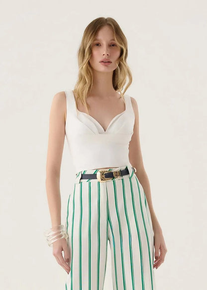 Lore - Cropped Top W/ Padded Cup Designs