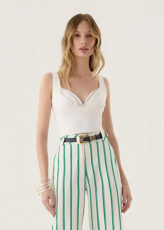 Lore - Cropped Top W/ Padded Cup Designs