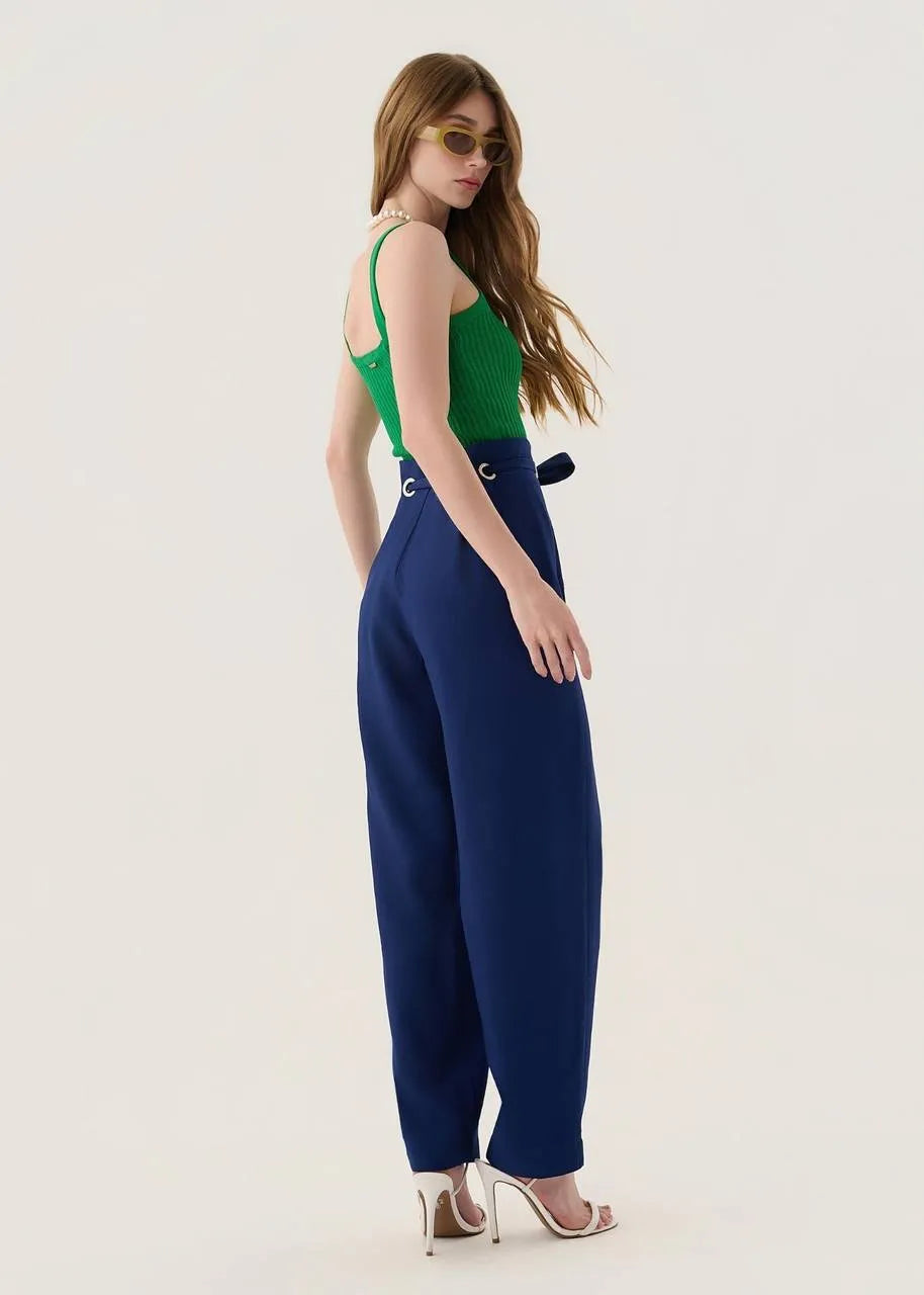Lore - Lore - Barrel Pants with Eyelet Detail