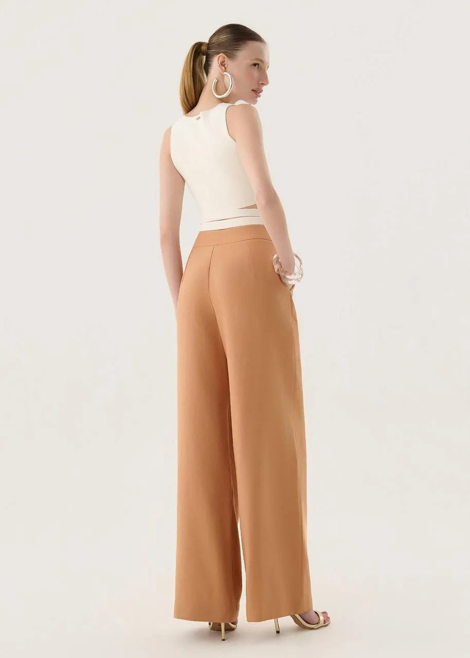 Lore - Wide Leg Pants with Eyelet Detail