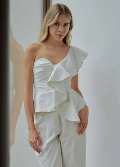 Lore - One Shoulder and Pants Set