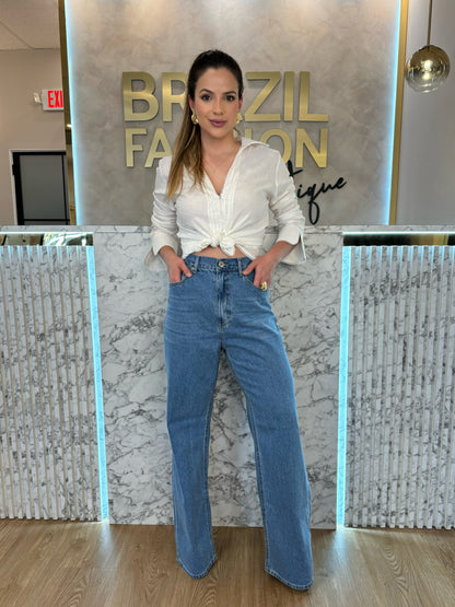 Caos - Basic Wide Leg Jeans