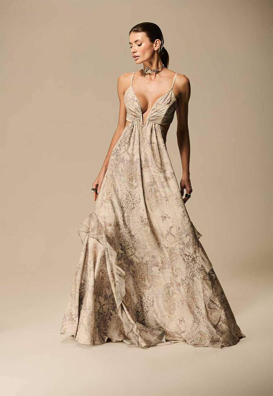 Caos - Bohemian Mixed Textures Dress