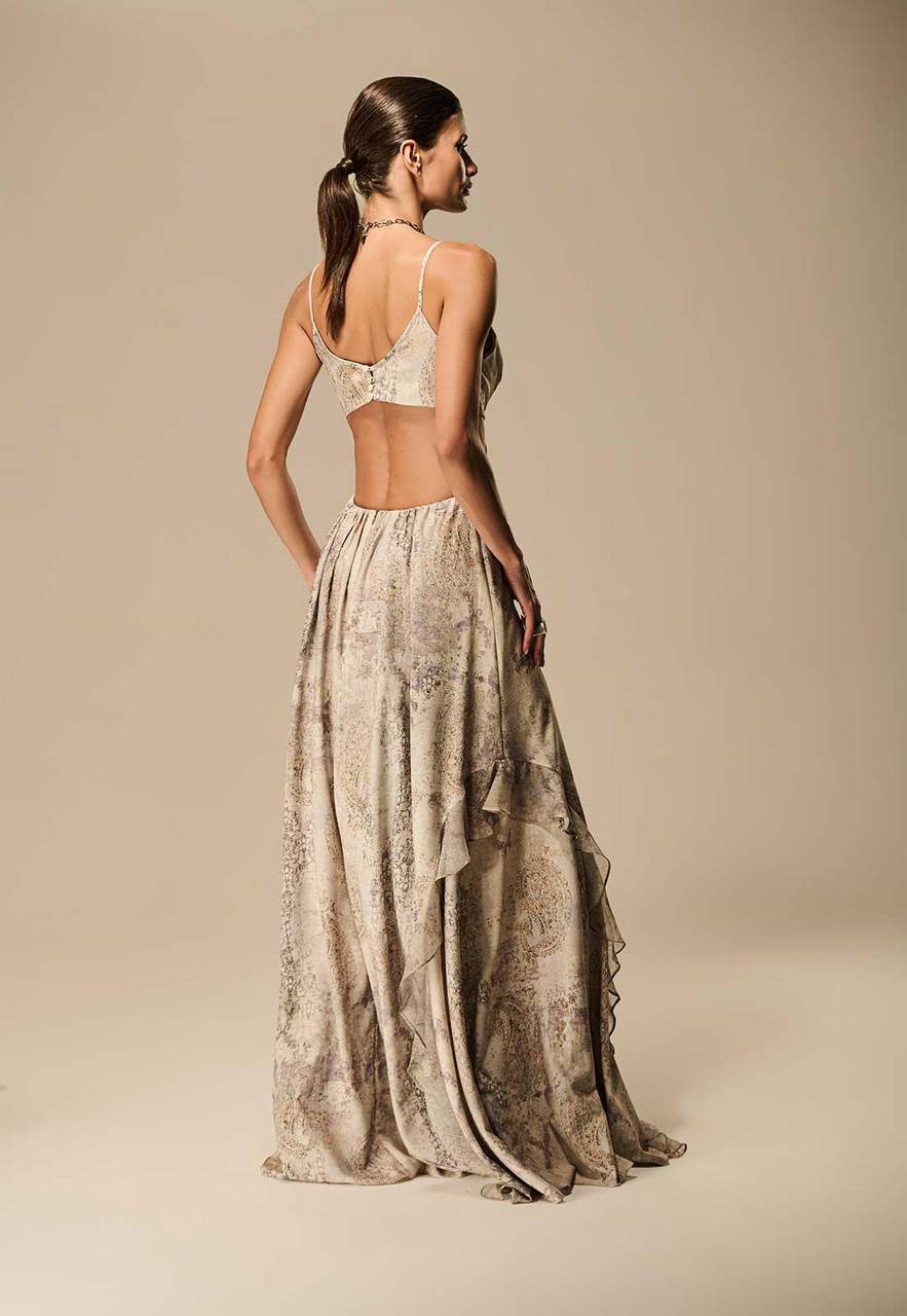 Caos - Bohemian Mixed Textures Dress