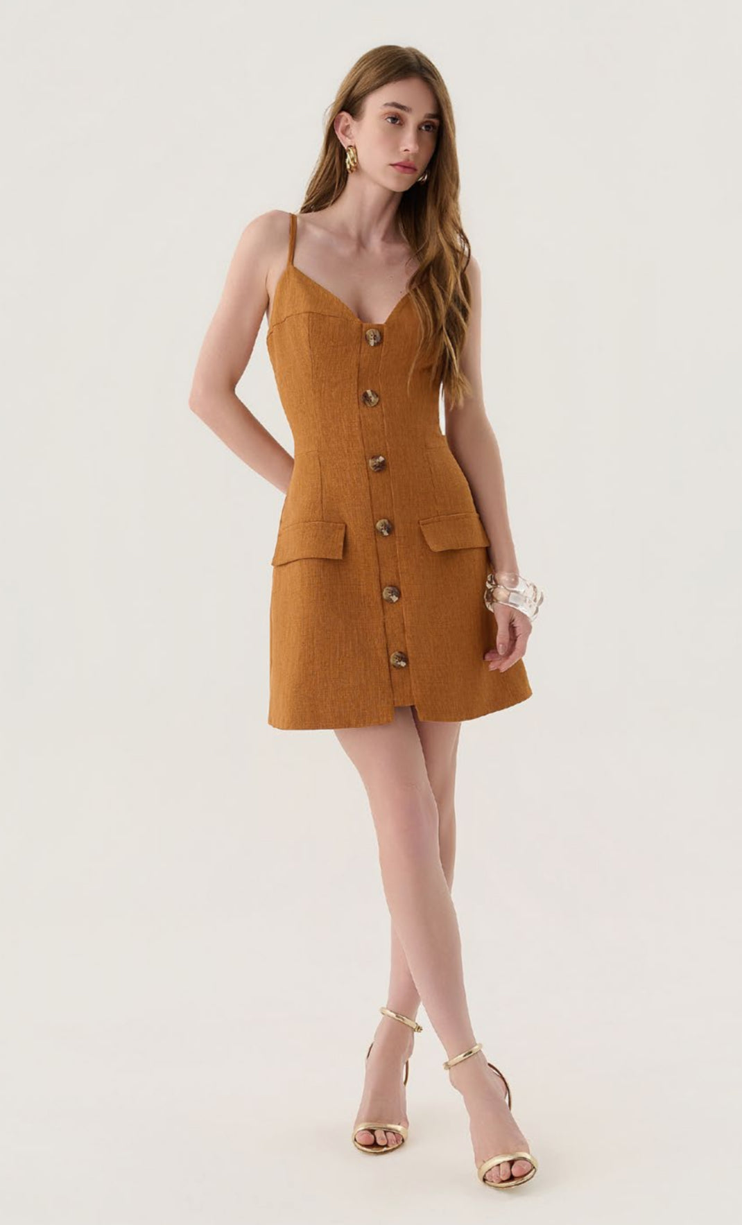 Lore - Essenza Short Button Dress