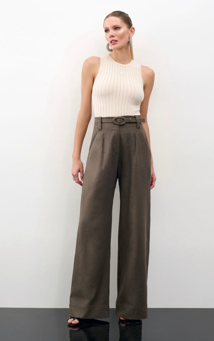 Lore - Wide Leg Linen Winter Trousers