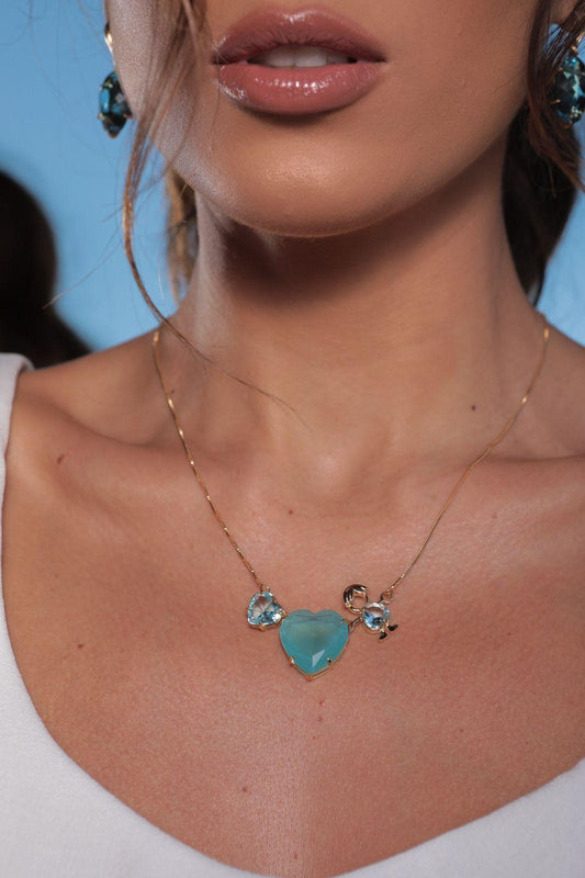 Nuria - Colorful Heart Son Necklace