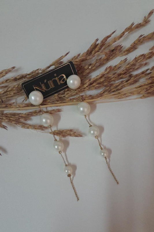 Nuria Earring with Pearls