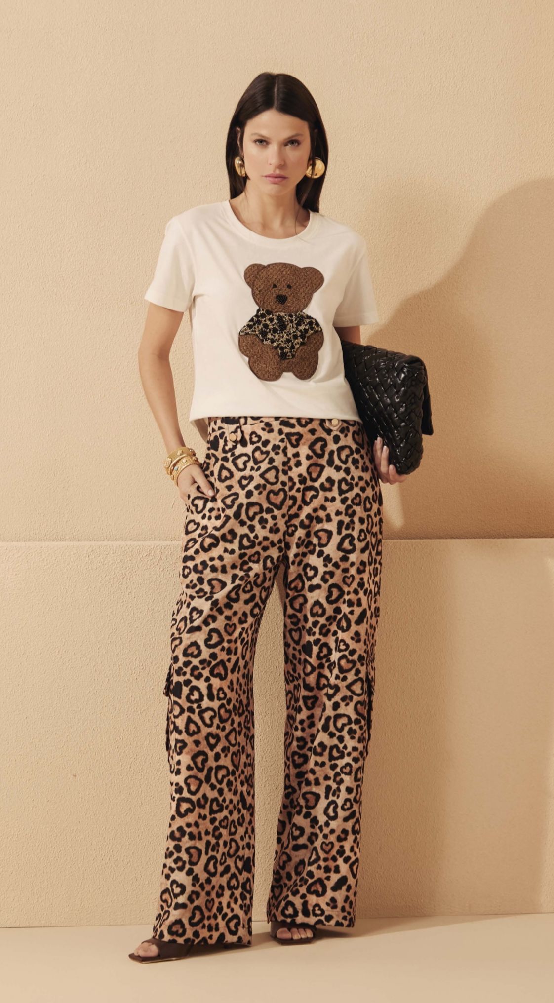 Isa Paes - Teddy Bear Print Onça Blouse