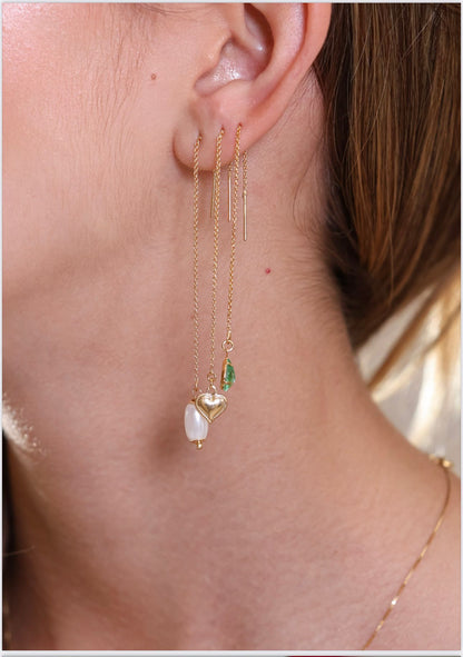 Nuria - Delicate Vertical Earring