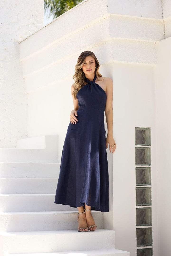 Doce Maria - Halter Midi Dress