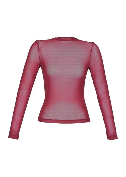 Lore - Long Sleeve Tulle Blouse