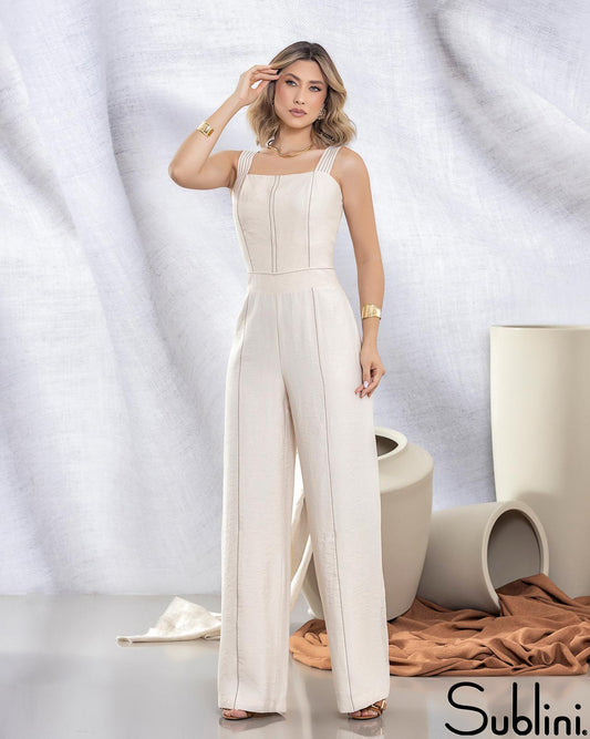 Sublini - Stitched Strap Jumpsuit