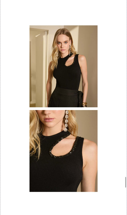 Isa Paes - Glow Cutout Knit Bodysuit