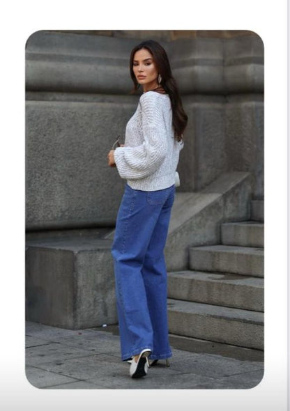 Contra Sensura - Long Sleeve Knit Blouse