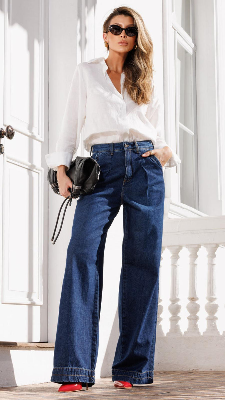 Contra Sensura -  Dark Wide Leg Jeans
