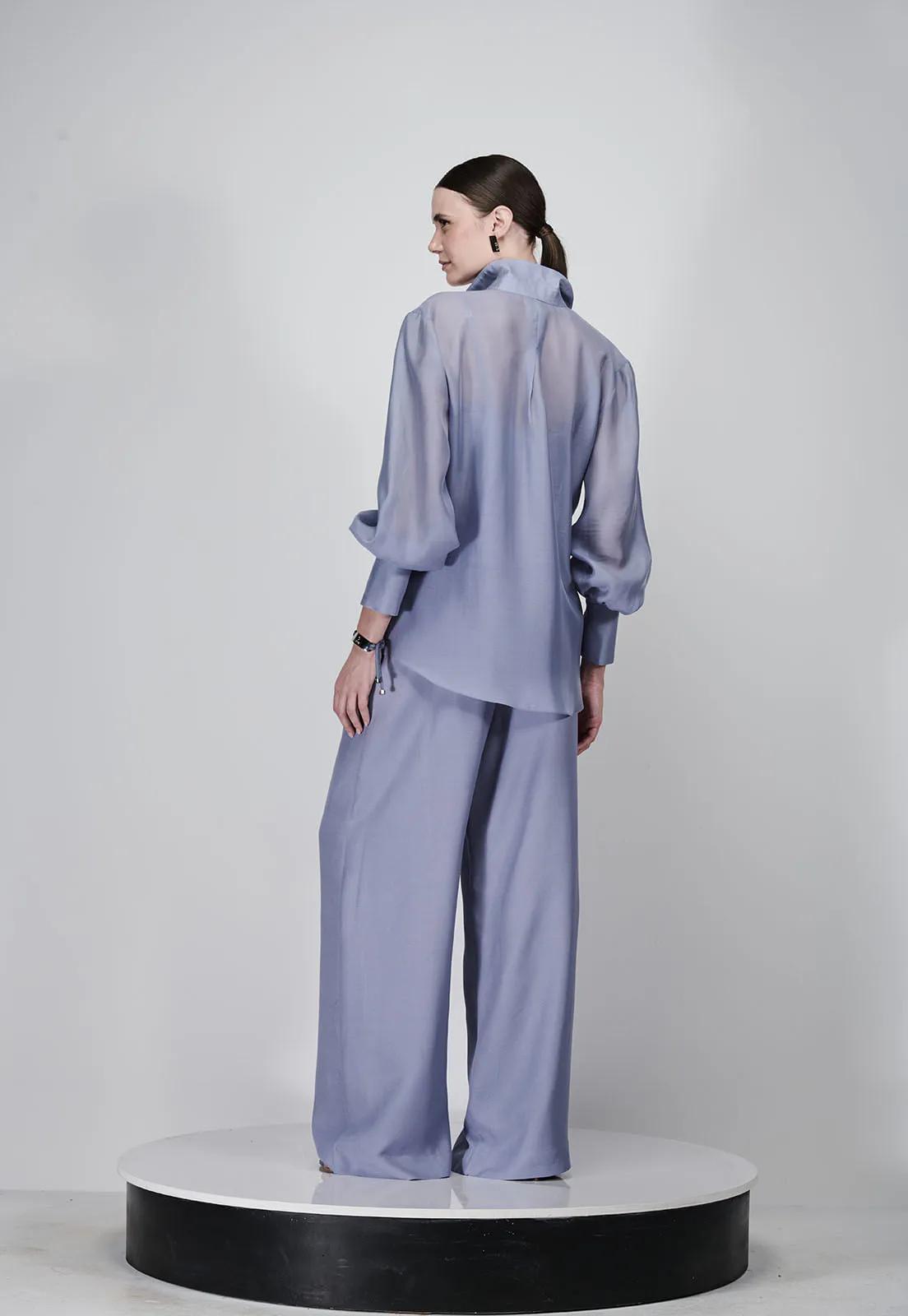 Caos - Tank Top and Organza Shirt Set
