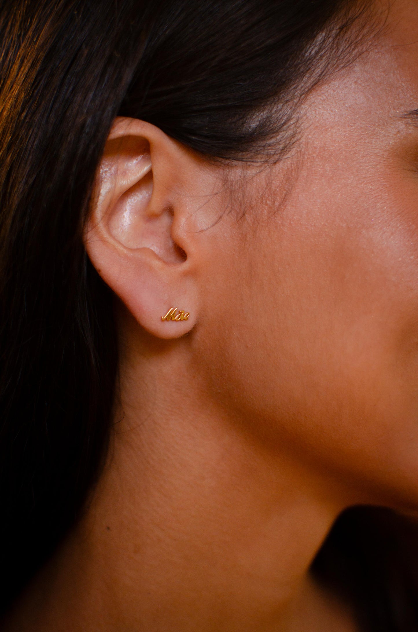 Nuria -  Gold Mãe Earrings