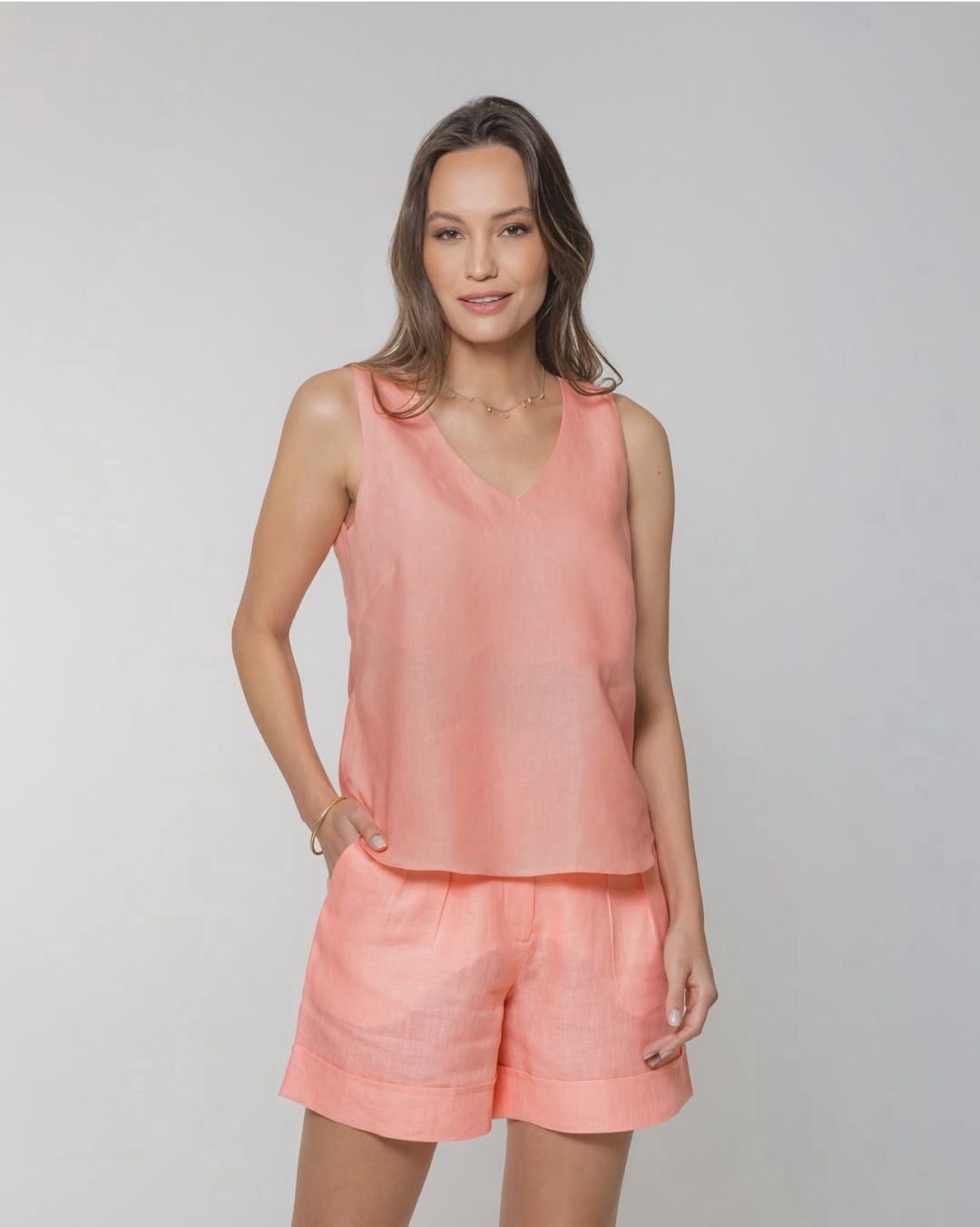 Lemon Basics - Regatta/Shorts Linen Set