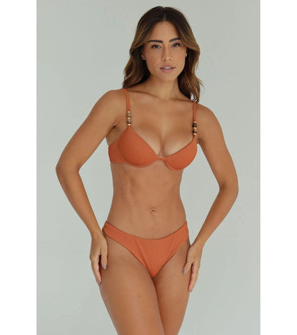 Doux - Structured Bikini with Brown Detail