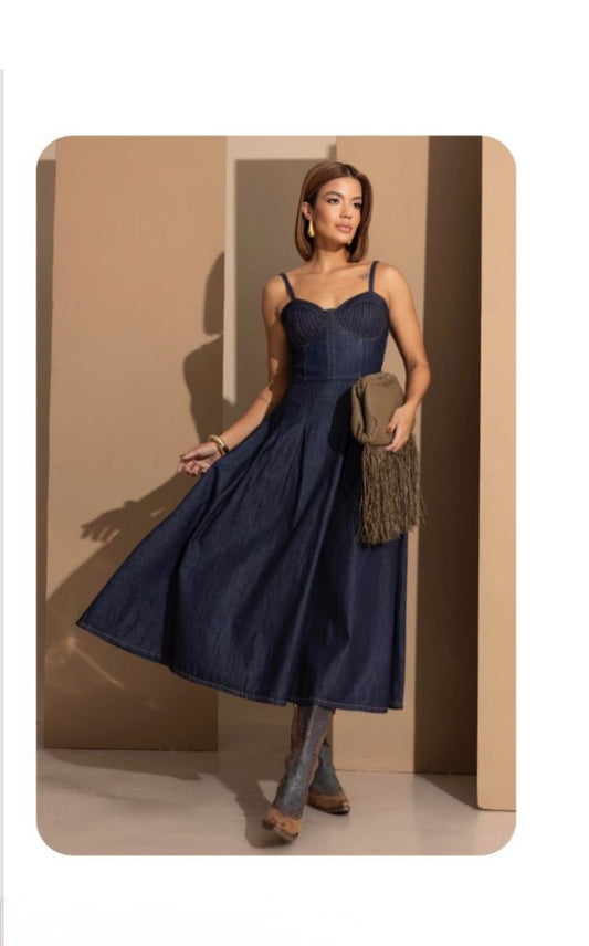 Contra Sensura - Denim Dress with Straps