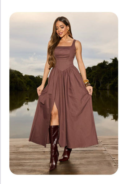 Contra Sensura - Long Slit Dress