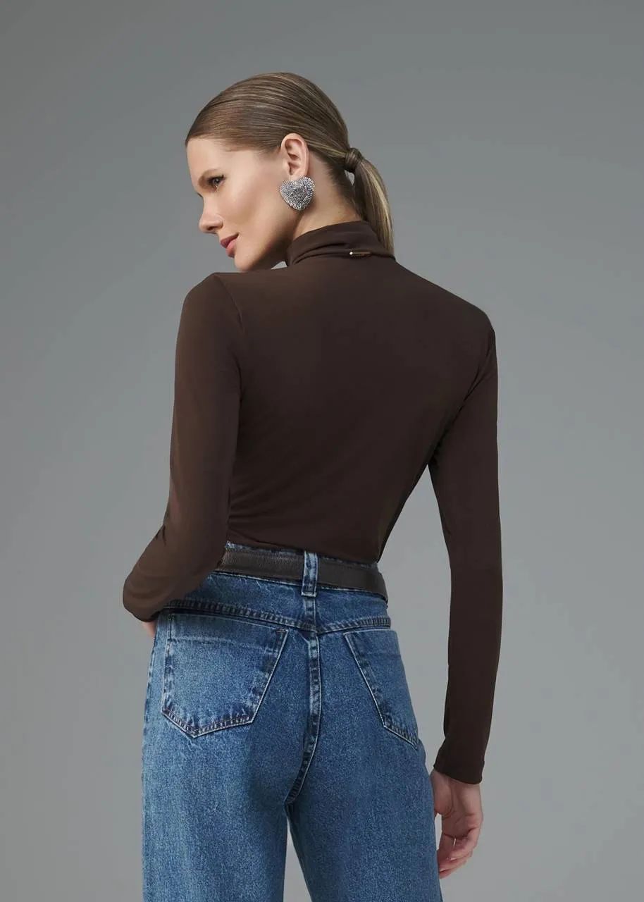 Lore - Jersey Ruffled Collar Blouse