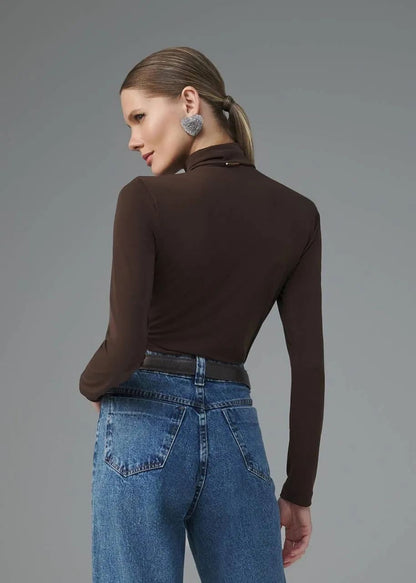Lore - Jersey Ruffled Collar Blouse