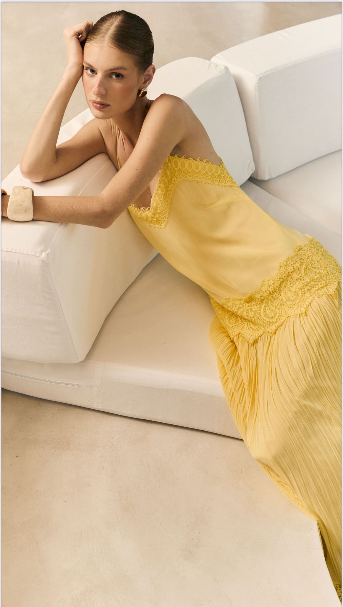 Anne Fernandes - Long Tarquinated Dress