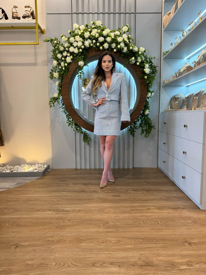 Caos - Short Dress and Cropped Blazer Set