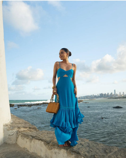 FPM Blue - Bust Cutout Dress