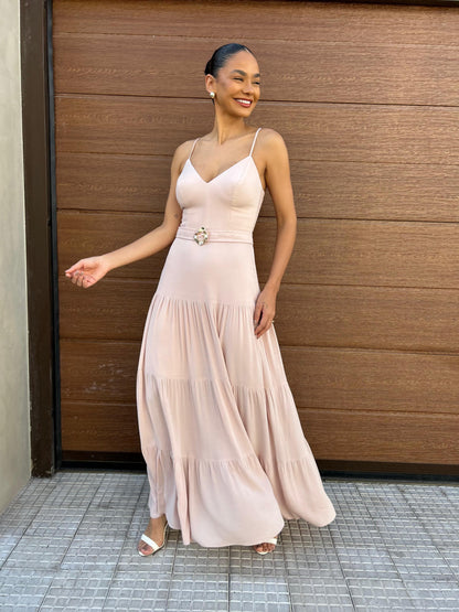 Isa Paes - Long Ruffled Dress