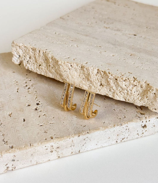 Nuria - 3 Strand Earring